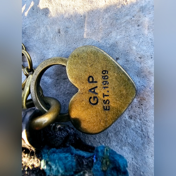 GAP small y2k vintage gray wool shoulder chain purse with gap hardware - Picture 2 of 9